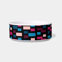Motif de maison tendance bleu et rose de nuit de v