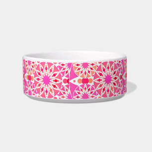 Écuelle Motif de mandala, nuances de rose et de corail