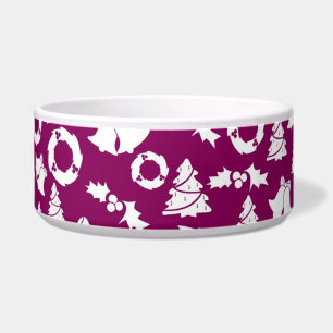 Écuelle Motif de Noël pourpre