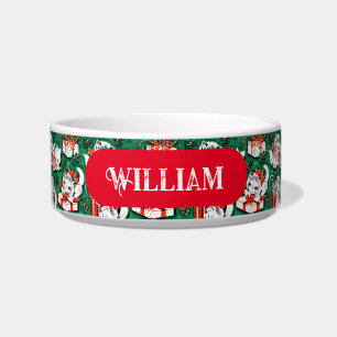 Écuelle Motif de Noël vert vintage des années 50 avec des