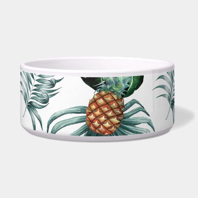 Écuelle Motif de palmier de jungle à l'aquarelle tropicale (Devant)