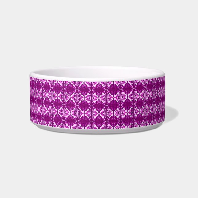 Écuelle Motif de papier peint Art Déco - violet foncé et b (Gauche)