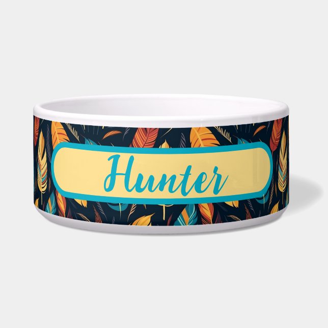 Écuelle Motif de plume de style amérindien du Sud-Ouest (Devant)