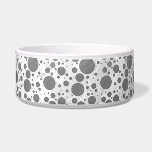 Écuelle Motif de points Polka gris ardoise