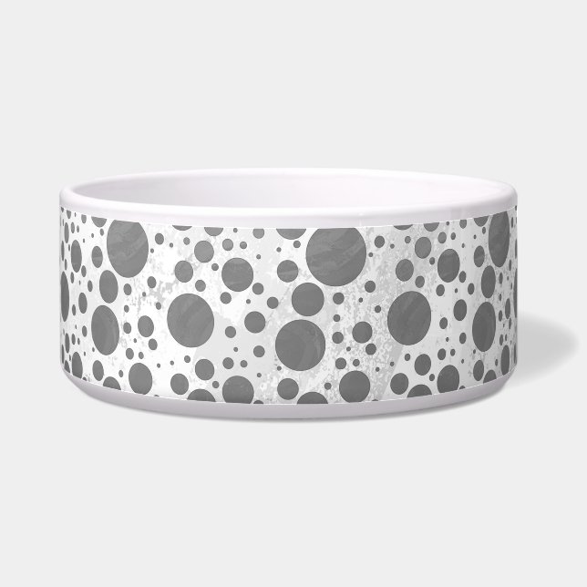 Écuelle Motif de points Polka gris ardoise (Droite)