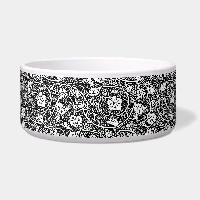 Écuelle Motif de vigne de raisin noir et blanc de William  (Devant)