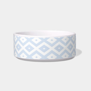 Écuelle Motif diamant bleu pâle et blanc