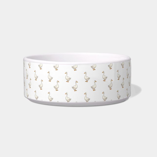 Écuelle Motif d'oie blanche mignonne (Devant)