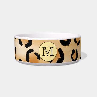 Écuelle Motif Empreinte de léopard Monogramme personnalisé