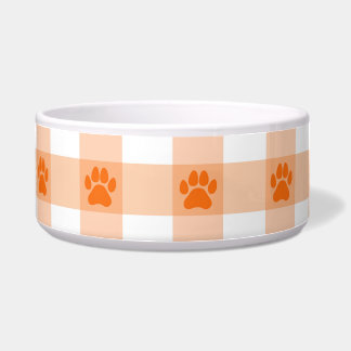Écuelle Motif Empreinte de patte Orange - Joli Conception