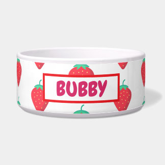Écuelle Motif esthétique pour amateurs de fraises mignonne