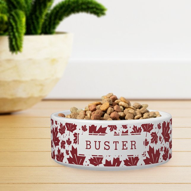Écuelle Motif Feuille Red Maple personnalisé (Créateur téléchargé)