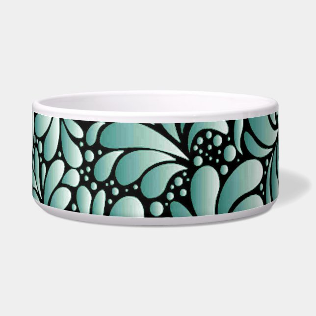 Écuelle Motif Fleur désirable en Minty Green (Devant)