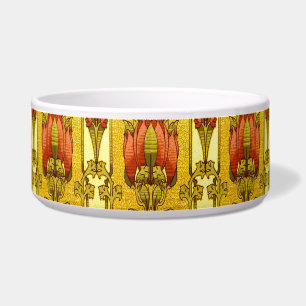 Écuelle Motif floral Art Nouveau rouge de tulipe