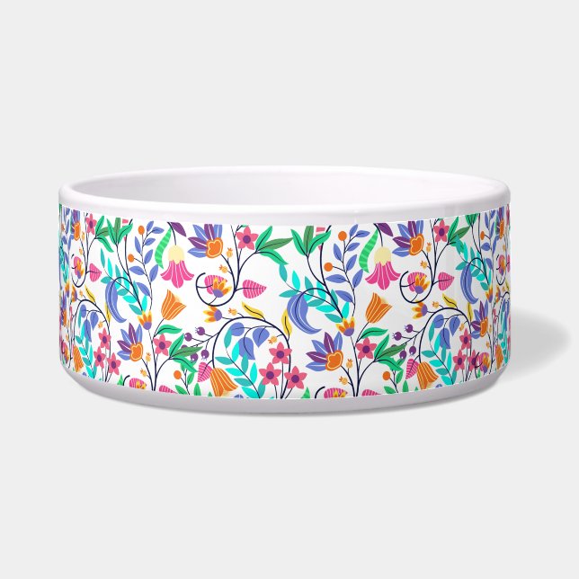 Écuelle Motif floral exotique coloré (Devant)