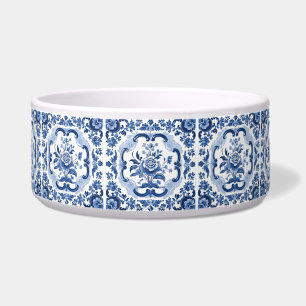 Écuelle Motif Floral Hollandais Carreaux