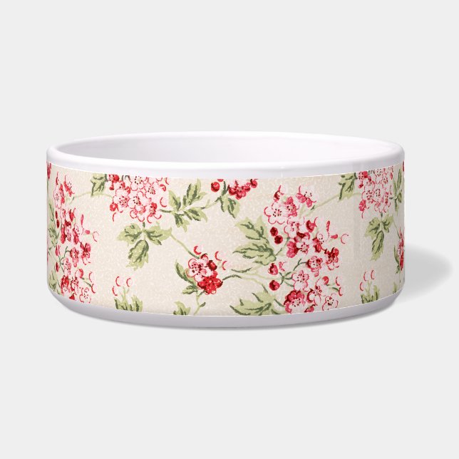 Écuelle Motif floral rose vintage shabby chic (Devant)