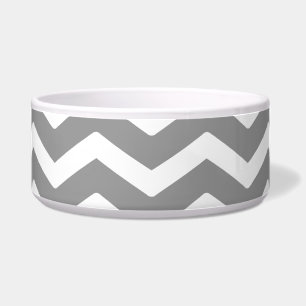 Écuelle Motif gris de Chevron de blanc gris