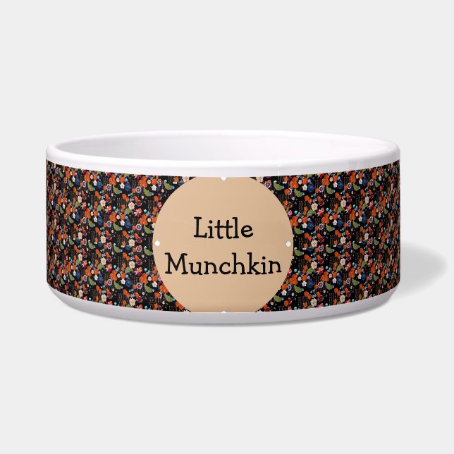 Écuelle Motif noir et forfait avec bol de chien Monogram (Devant)