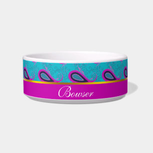 Écuelle Motif Peacock et Magenta Paisley