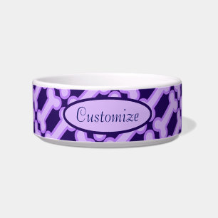 Écuelle Motif personnalisé des os violets