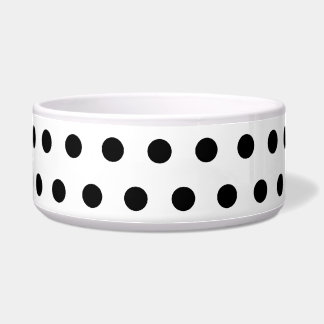 Écuelle Motif Polka noir et blanc. Spotty.