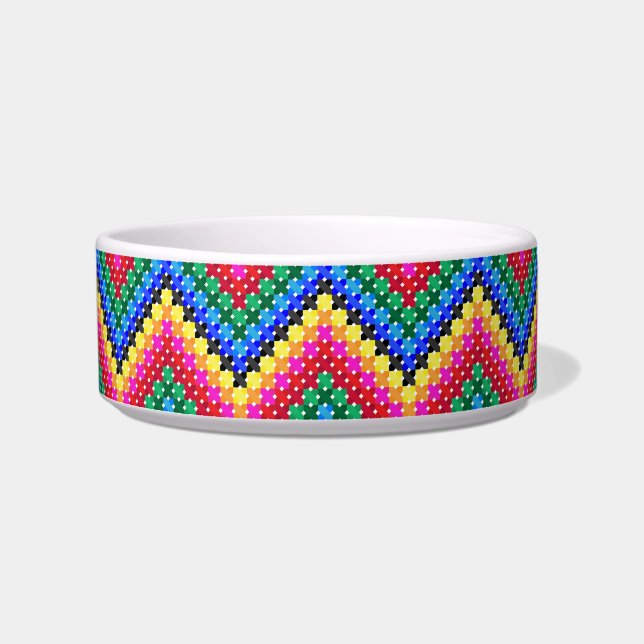 Écuelle Motif Rainbow zigzag (Devant)