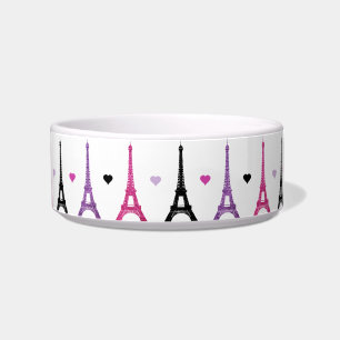 Écuelle Motif rose et pourpre de Tour Eiffel