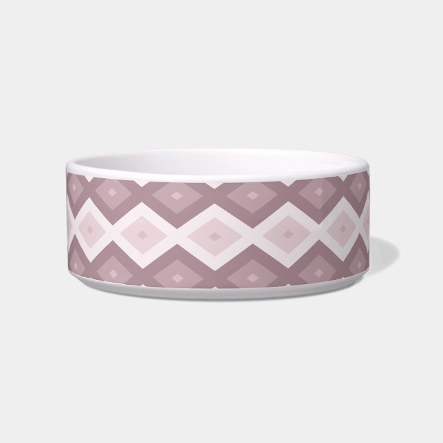 Écuelle motif rose quartz rose diamant (Devant)