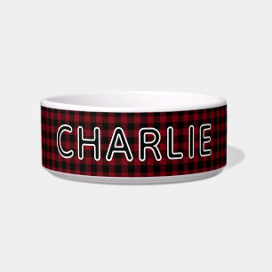 Écuelle Motif rouge Noël Personnalisé Chien