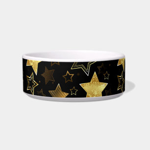 Écuelle Motif sans couture avec étoiles d'or