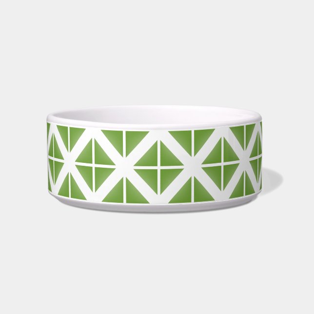 Écuelle Motif triangle vert tendance (Gauche)