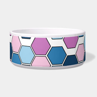 Écuelle Motif Twilight bleu rose Hex tendance futuriste