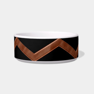 Écuelle Motif Zag en bronze métallique