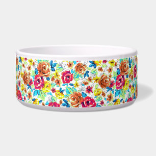 Écuelle Motifs de roses vintage colorés mignons