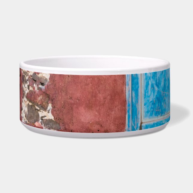 Écuelle Mur coloré avec porte bleue (Gauche)