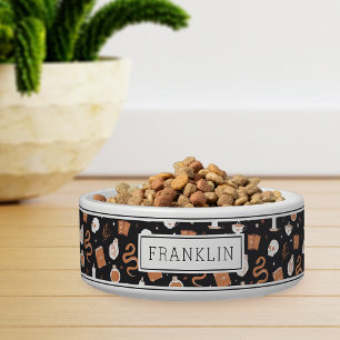 Écuelle Mystic Boho Crystal Skull & Snake Pattern Pet