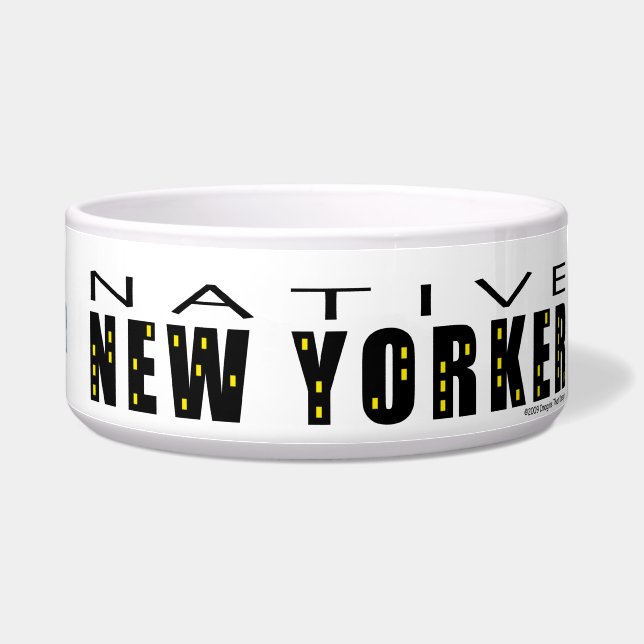 Écuelle Natif New Yorker Personal Pet Bowl (Droite)