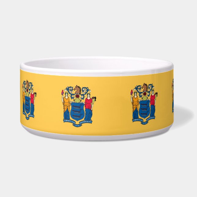 Écuelle New Jersey State Flag Pet Bowl (Gauche)
