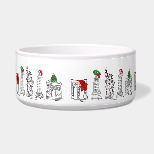 Écuelle New York City NYC Fêtes Noël (Gauche)