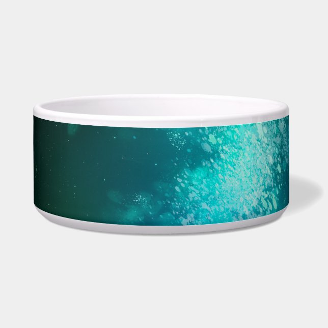 Écuelle Night Sky Emerald Green Ceramic Pet Bowl (Devant)