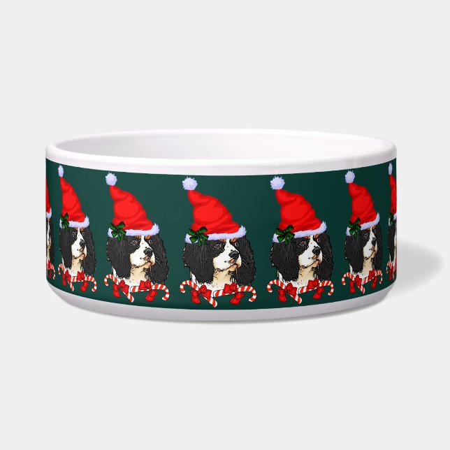 Écuelle Noël Cavalier King Charles Spaniel (Devant)