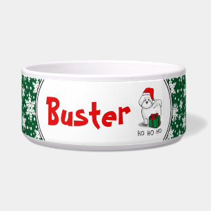 Écuelle Noël Père Noël Bichon Frise Chien mignonne