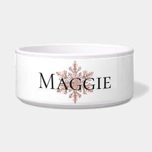 Écuelle Noël rose Gold Snowflake