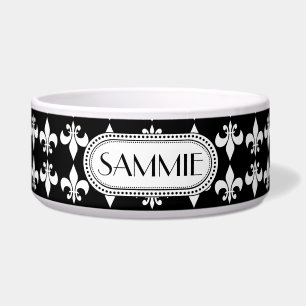 Écuelle Noircissez le motif de   White Fleur de Lis