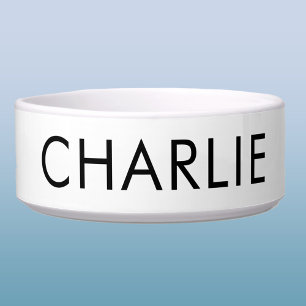 Écuelle Nom d'animal de compagnie moderne Personnalisé