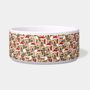 Écuelle Nom de compagnie drôle de Golden Retriever Noël Mo