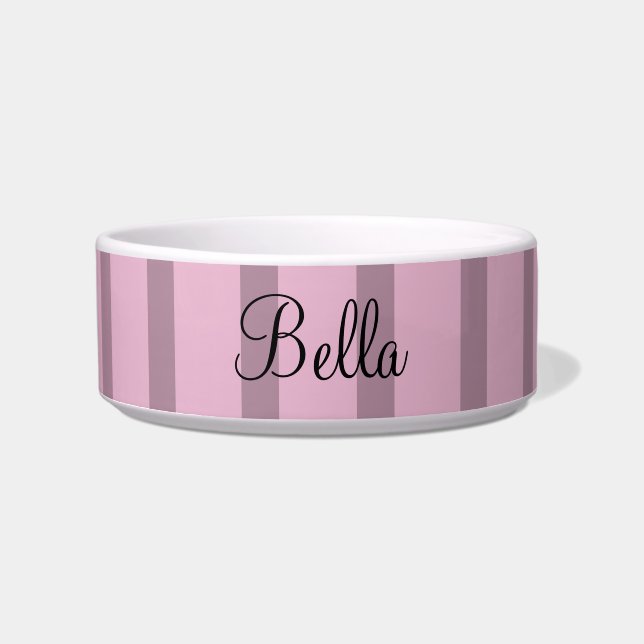 Écuelle Nom de compagnie personnalisé Rose Mauve Rose Clai (Devant)