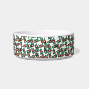 Écuelle Nom drôle de Basset Hound Motif de Noël