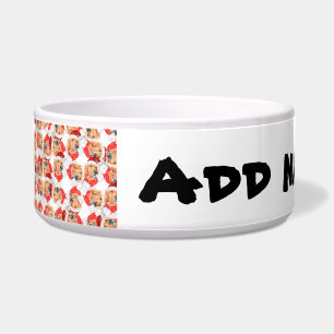 Écuelle Nom drôle de visage de Golden Retriever motif de N